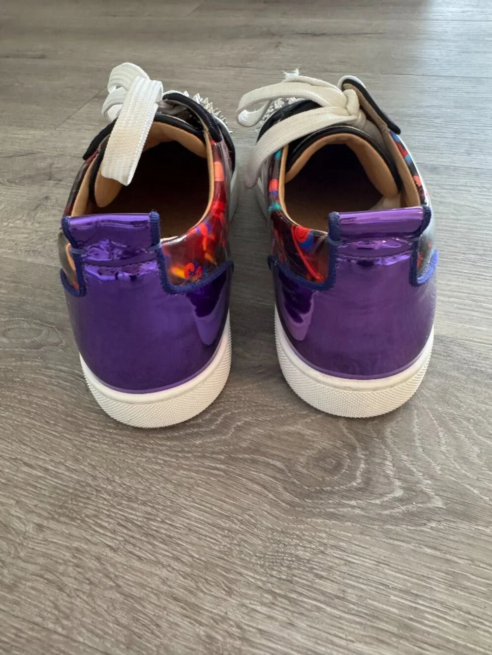 Christian Louboutin Louis Junior Orlato Spikes Multicolor Sneakers – Size [42]